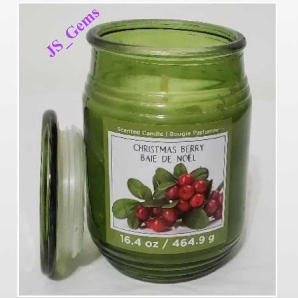 New Green Home Berry Scent Candle Jar